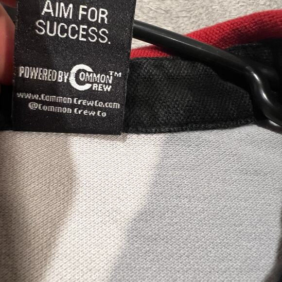 Sniper Gang Shirt Mens Small Red Green White Long Sleeve Rugby Polo Graphic - Picture 6 of 14